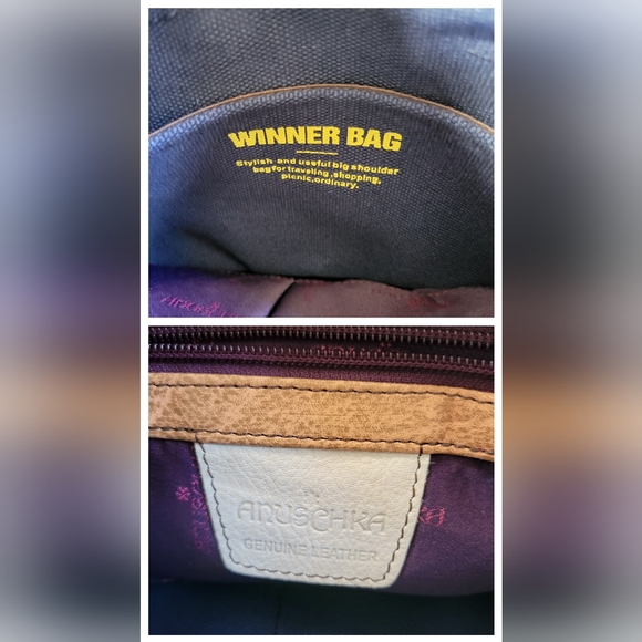 Anuschka | Pretty Blue Multicolor Tropical Floral Convertible Satchel (OS) - Picture 11 of 16